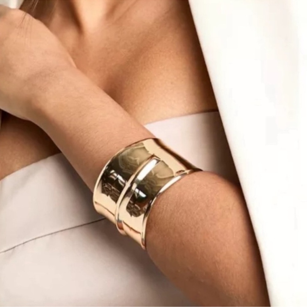 New Gold Cuff Thick Cuff Bracelet